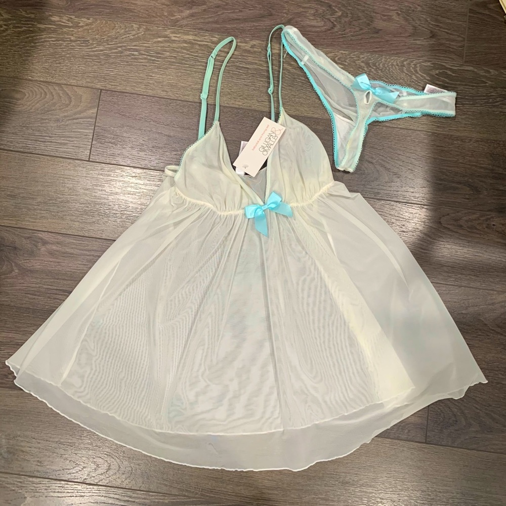 NWT Babydoll & Thong set